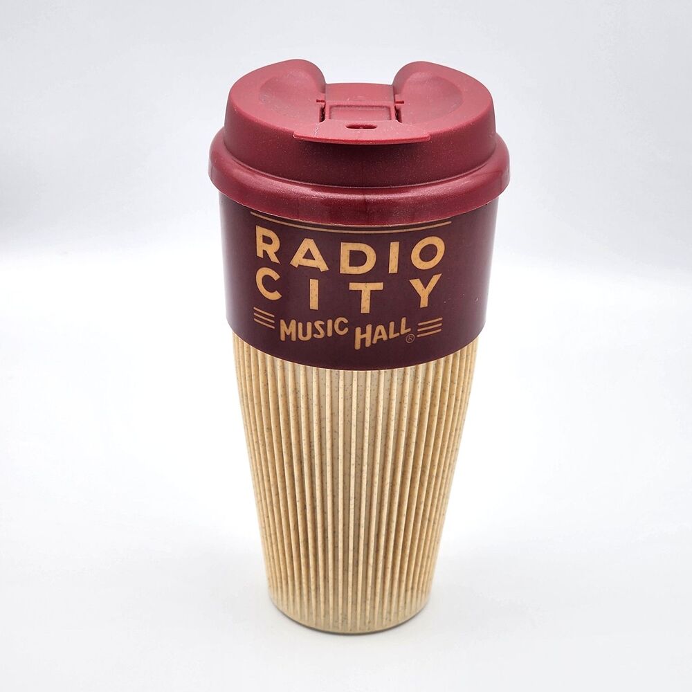 Radio City Music Hall Plastic Coffee Tumbler Mug Cup with Lid Whirley DrinkWorks